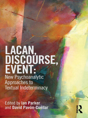cover image of Lacan, Discourse, Event